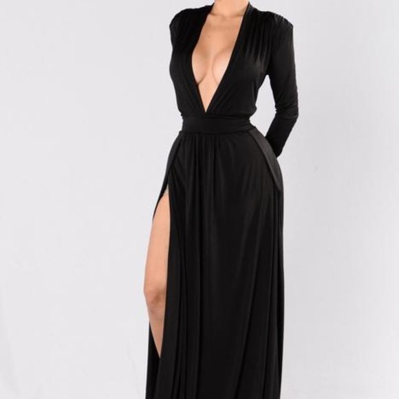 Fashion Nova Dresses & Skirts - 50% OFF!   Fashion Nova Maxi High slit Spree Dress